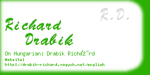 richard drabik business card